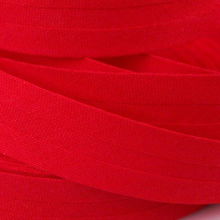 Galanterie: Bavlněný šikmý proužek 14 mm - červená