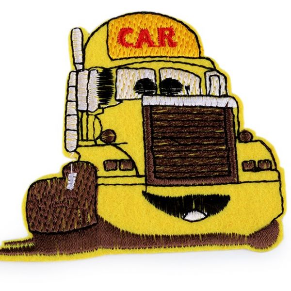 Nažehlovačka nákladní auto - žlutá