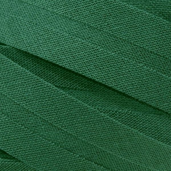 Šikmý proužek bavlněný šíře 20 mm - zelená