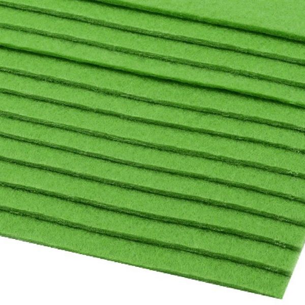 Dekorativní filc  /plsť 20x30 cm - zelená