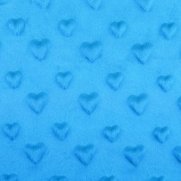 Minky 3D srdce - modrá