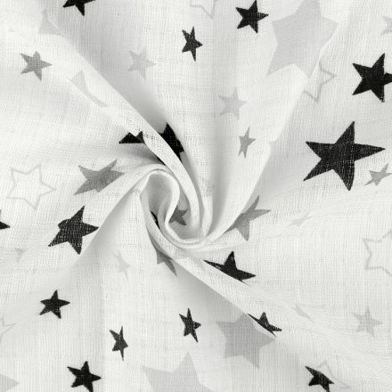 Metráž: Bavlněná plenkovina šíře 80 cm - hvězdy