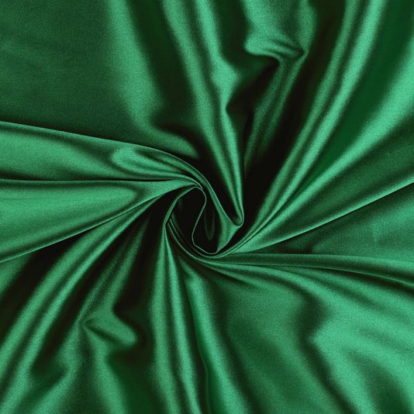 Satén elastický - smaragdová