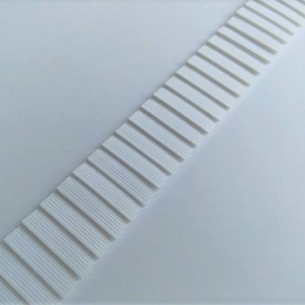 Plisovaný rypsový prýmek šíře 3 cm - bílá