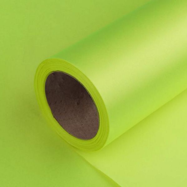 Satén jednostranný / stuha šíře 14 cm - zelená neon