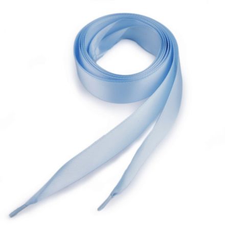 Galanterie: Saténová tkanička do mikin a tenisek - světle modrá