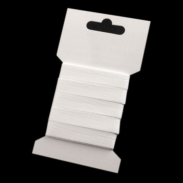 Keprovka na kartě šíře 10 mm (3 m) - bílá