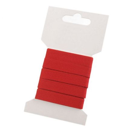 Galanterie: Keprovka na kartě šíře 10 mm (3 m) - červená