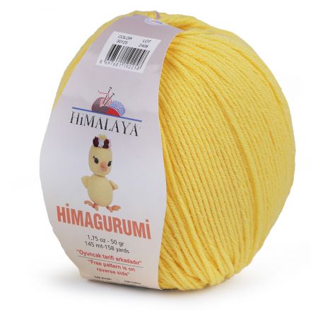 Galanterie: Pletací příze Himagurumi (50g) - žlutá
