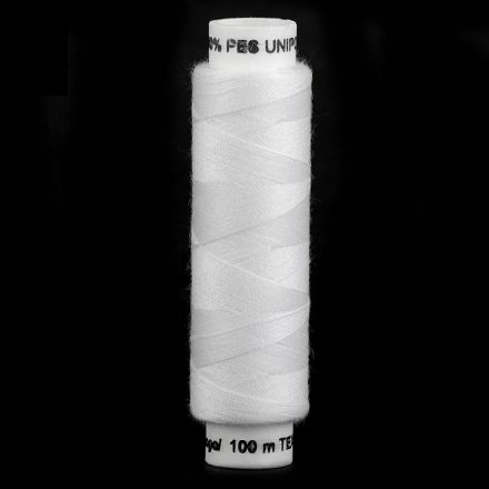 Galanterie: Polyesterové nitě 100 m - bílá