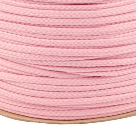 Galanterie: Oděvní šňůra PES 4 mm (1m) - růžová