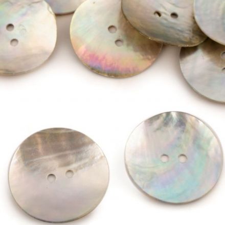 Galanterie: Knoflík perleťový 25 mm (1ks) 