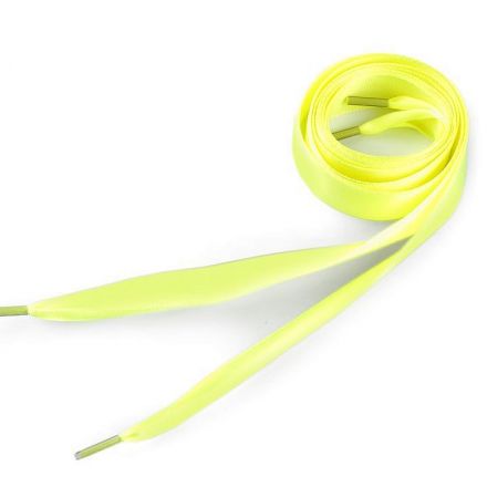 Galanterie: Saténová tkanička do mikin a tenisek - žlutá reflexní