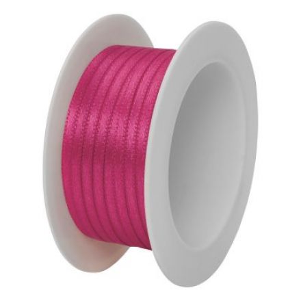 Galanterie: Atlasová stuha šíře 3 mm (5m) - pink