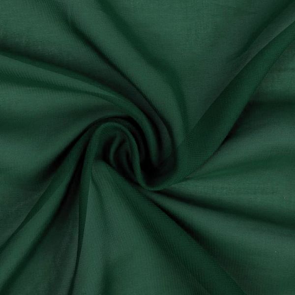 Šifon šíře 150 cm - tmavě zelený