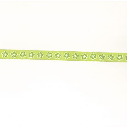 Galanterie: Stuha plátnová šíře 15 mm (2m) - zelená