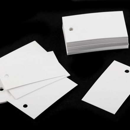 Galanterie: Papírová visačka / jmenovka 30x50 cm (25ks) - bílá