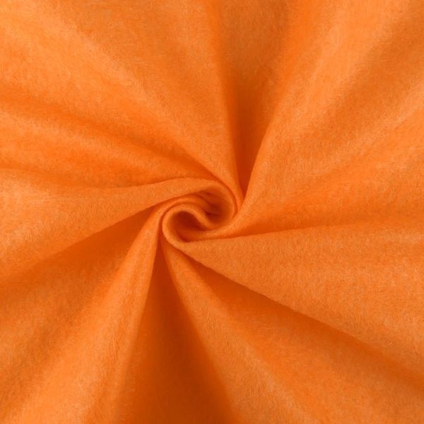 Filc / plsť šíře 90 cm - oranžový
