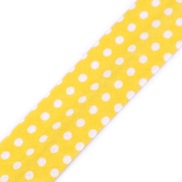 Šikmý proužek šíře 20 mm (1m) - puntík žlutý