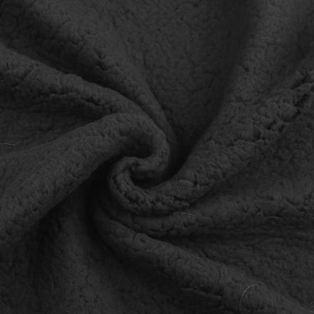 Metráž: Oděvní /dekorační kožešina sherpa - černá