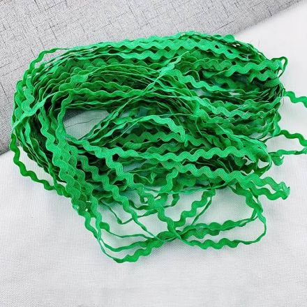 Galanterie: Hadovka šíře 3,5 mm (1m) - zelená
