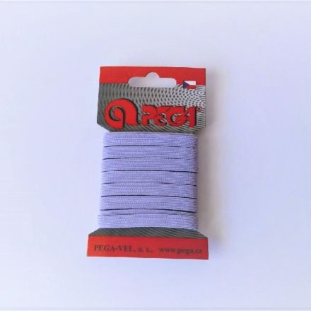 Galanterie: Prádlová pruženka na kartě šíře 7 mm (5m) - lila